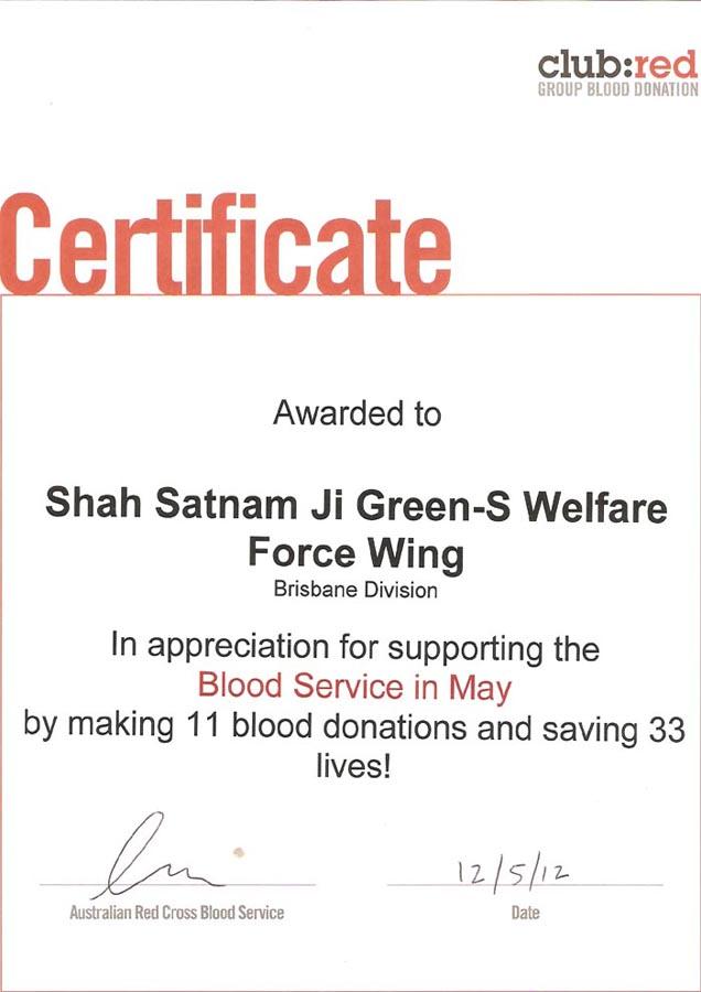blood donation 12 may 2012